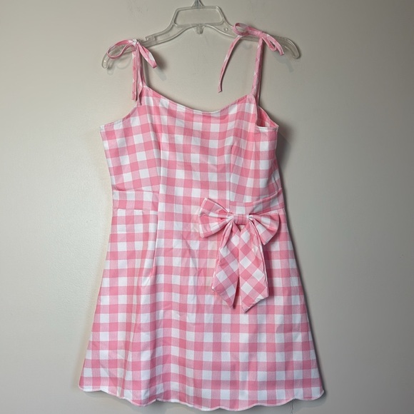 Barbie Costume Dress Pink Plaid Halloween Costume Princess Movie Cosplay NWOT - Picture 6 of 10